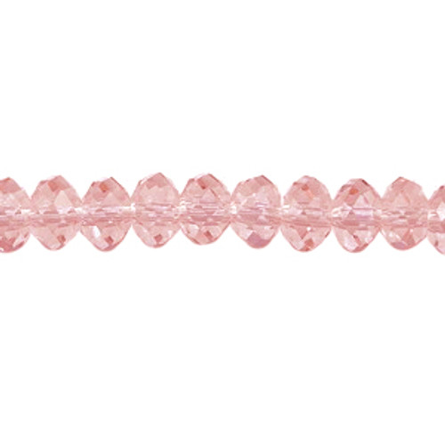 4x3mm Light Peach Faceted Roundel (115-118 Beads) #14