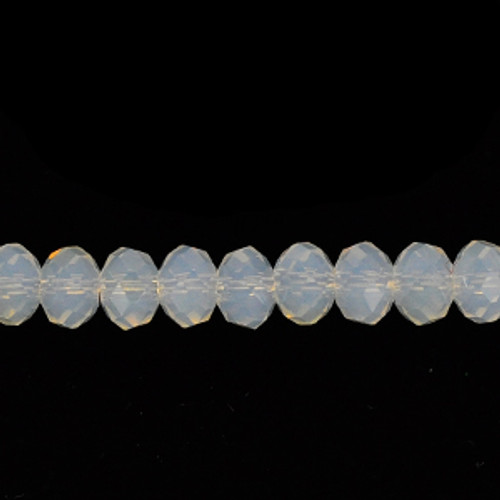 6x4mm Opal Faceted Roundel (100 Beads) #57