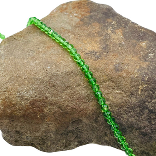 3mm Peridot Round Thunder Polish Crystals 108 Beads