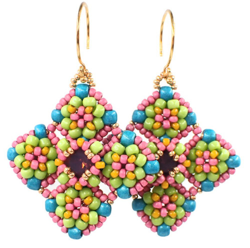 Pink & Lime Meridian Earring Kit