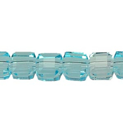 6mm Light Aqua Cube Thunder Polish (33pk)