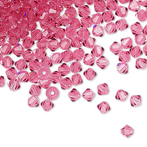 4mm Rose Preciosa Bicone (12pk)