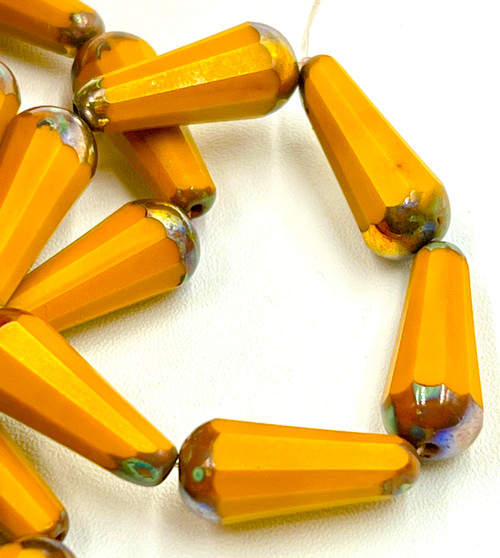 Czech Glass 4mm Round Druk Beads Saturated Metallic Russet Orange (Strand of 100)