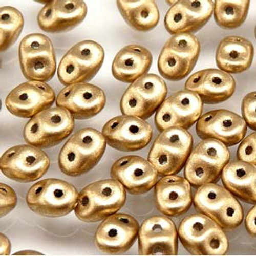 2.5x5mm Crystal Bronze Pale Gold Super Duo Beads (8 Grams) DU0500030-01710