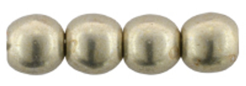 3mm Sueded Gold Cloud Dream Druk Beads (100 Beads)