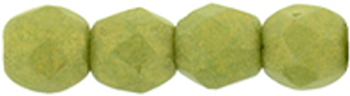 3mm Pacifica Avocado Fire Polish Beads - 50pk