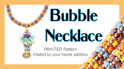 Bubble Necklace PRINTED Pattern - mailed to your home address