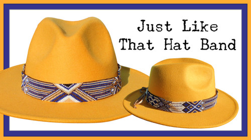 Just Like That Hat Band PRINTED Pattern - Mailed to your home