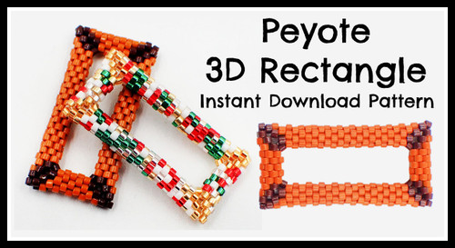 Peyote 3D Rectangle INSTANT DOWNLOAD Pattern