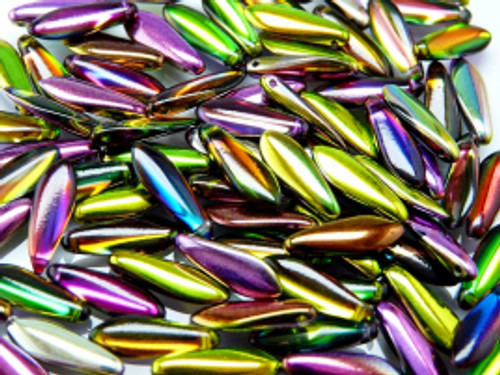 5x16mm Crystal Magic Orchid Dagger Beads (10pk) #95000