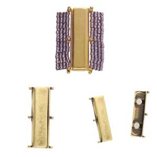 AXOS III DELICA MAG CLASP ANT. BRASS PLATE
