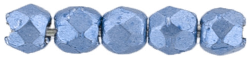 2mm Little Boy Blue Fire Polish Beads (50pc)