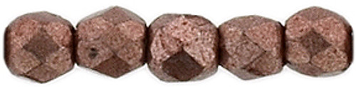 2mm Saturated Metallic Butterum Polish Beads (50 beads)