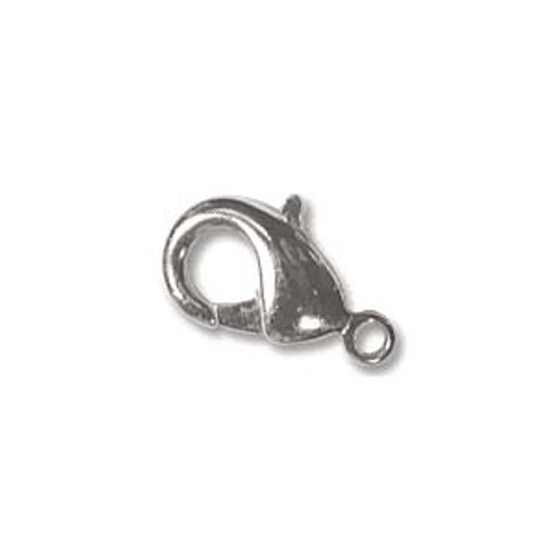 12x6.5mm Silver Plated Lobster Claw (6pk)