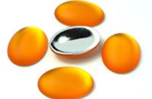 18.5x13.5mm Tangerine Oval Luna Cab (1 Piece)