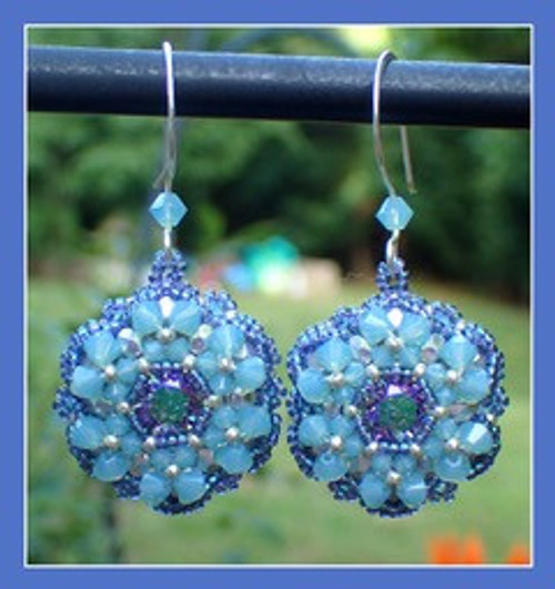 Bloom Earrings Pattern PRINTED PATTERN - Mailed to your home Bloom Earrings Pattern PRINTED PATTERN - Mailed to your home