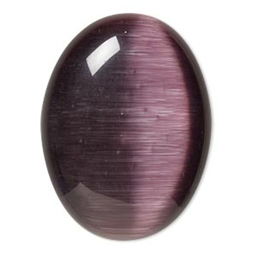 40x30mm Purple Cat Eye Cabochon (1 Piece)