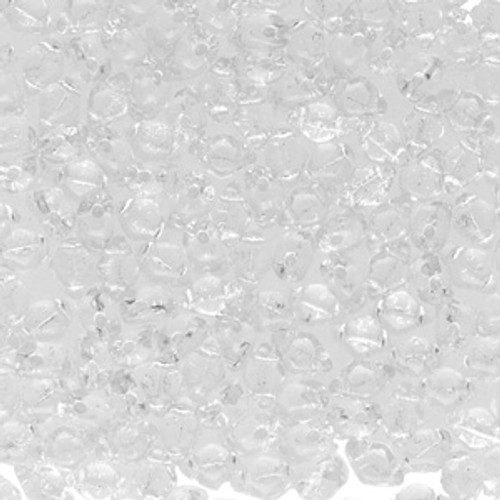 6x4mm Crystal Silver Lined Mini Gemduo Beads (10g)