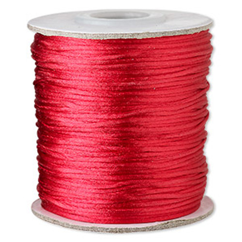 1mm Red Mini Satin Cord (5yd package)
