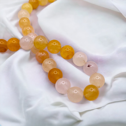 6mm Ancient Yellow Jade Rounds