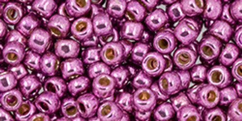 8/0 PermaFinish Galvanized Sugar Plum Toho Seed Beads (20 Grams) 08-PF580