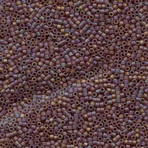 Matte Opaque Brown AB 11/0 Delica Beads db884 (7.2 Grams)