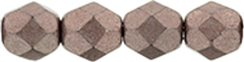 6mm Metallic Butterum Fire Polish Beads (25 Beads)