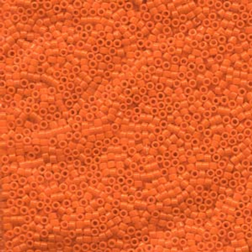 15/0 Opaque Orange Delica Beads (DBS0722) 7g