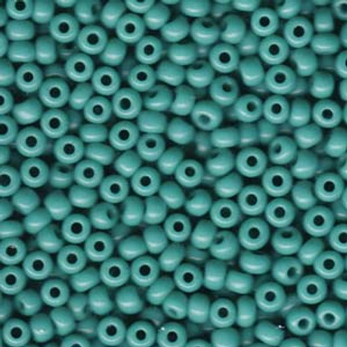 6/0 Opaque Turquoise Green Miyuki Seed Beads (6-412) 20g