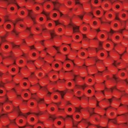 6/0 Opaque Red Miyuki Seed Beads (6-408) 20g