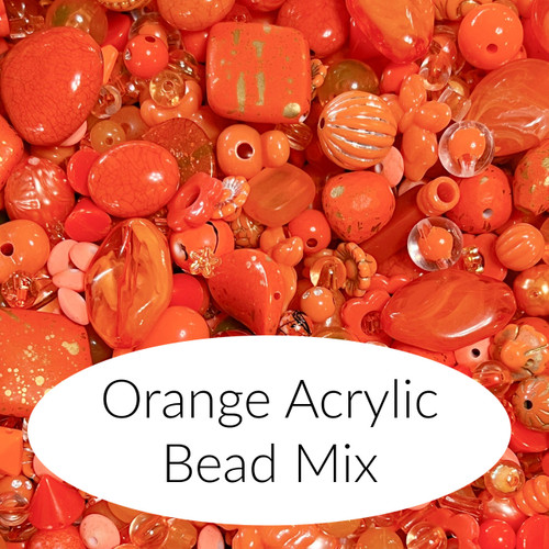 Orange Acrylic Bead Mi