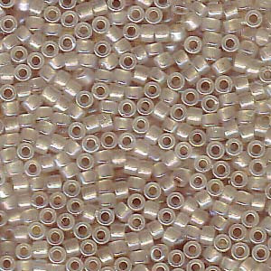 11/0 Beige Lined Opal AB Delica Beads db1731 (7.2 Grams)