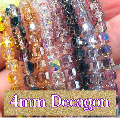 4mm Decagon Thunder Polish Strand