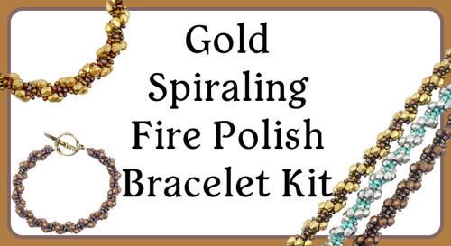 Gold Spiraling Fire Polish Bracelet Kit