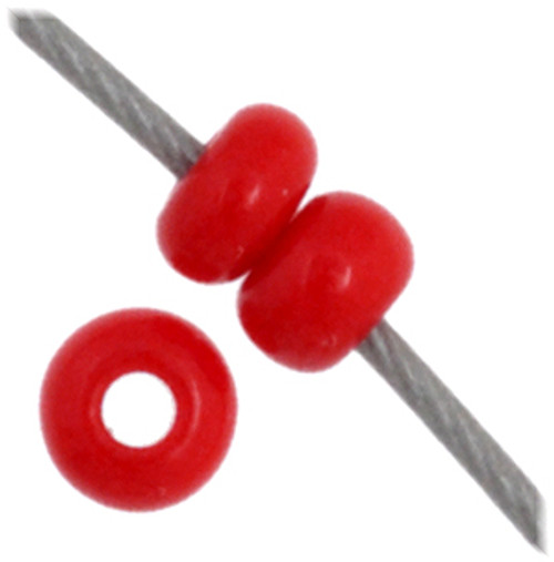 11/0 Opaque Medium Red Preciosa Seed Beads (20g) 93190
