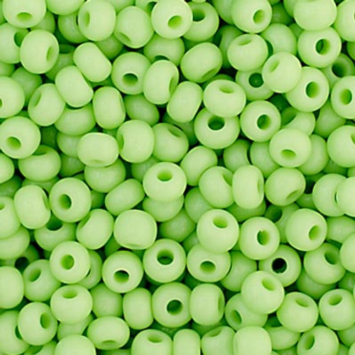 11/0 Opaque Pale Green Preciosa Seed Beads (20g)  53410