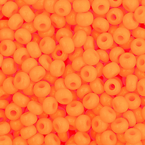 11/0 Opaque Light Orange Preciosa Seed Beads (20g)  93110