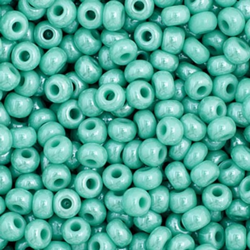 11/0 Turquoise Luster Preciosa Seed Beads (20g)  63130