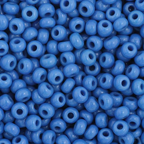 11/0 Opaque Medium Blue Preciosa Seed Beads (20g)  33210