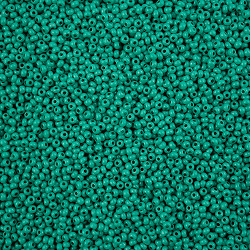 11/0 Terra Intensive Dark Green Preciosa Seed Beads (20g)  16A58
