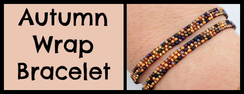 Autumn Wrap Bracelet PRINTED Pattern - Mailed to your Home
