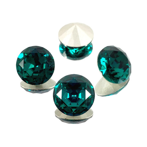 16mm Blue Zircon Chaton (Chinese Crystal) 1 Piece
