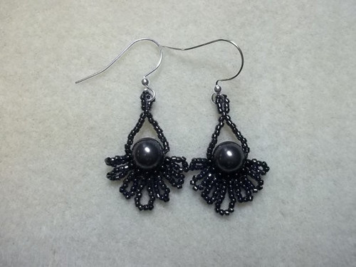 Peacock Earrings PRINTED Tutorial - Mailed to your Home