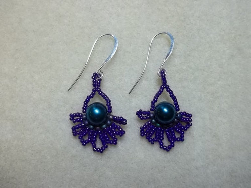Peacock Earrings PRINTED Tutorial - Mailed to your Home