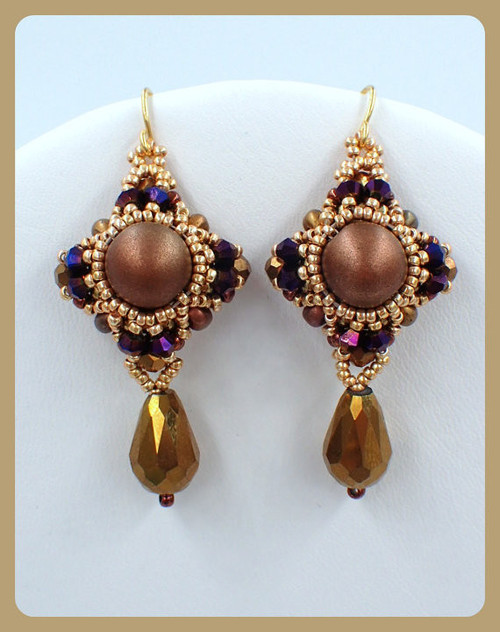 Tile by Tile Earrings PRINTED Tutorial - Mailed to your Home