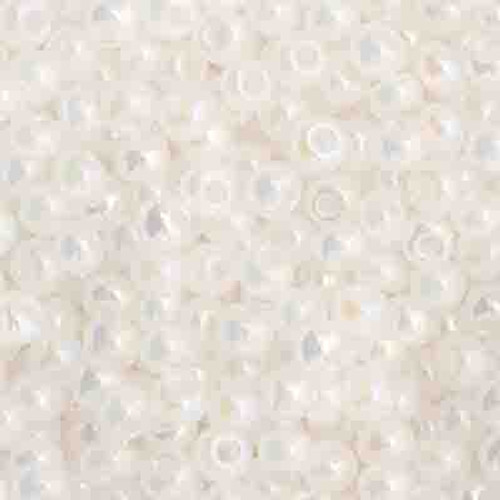11/0 Opaque White AB Preciosa Seed Beads (20g)  57205