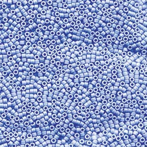 11/0 Opaque Agate Blue AB Delica Beads db1596 (8 Grams)