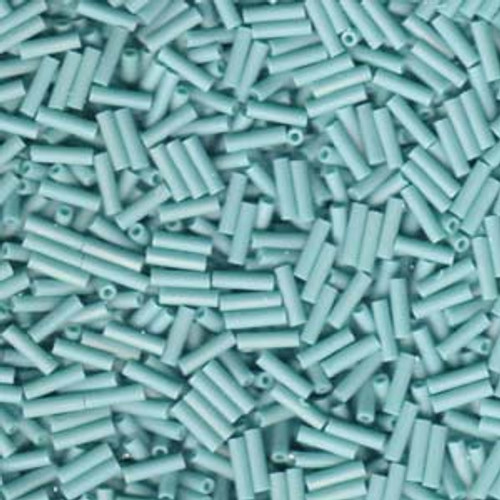 6mm Matte Opaque Green Turquoise Miyuki Bugle Beads (BGL2-412FR) 22g 6mm Matte Opaque Green Turquoise Miyuki Bugle Beads (BGL2-412FR) 22g