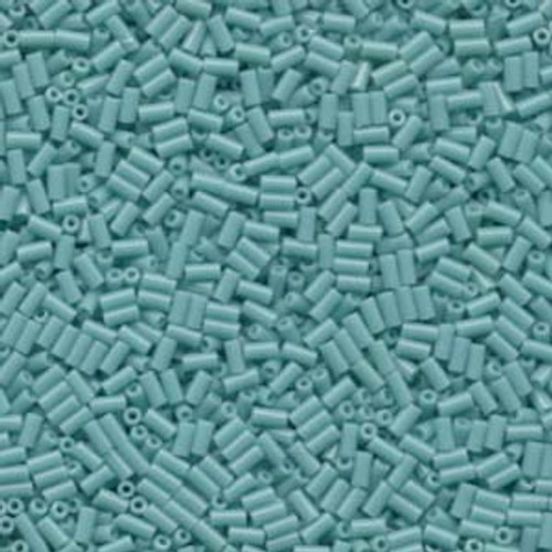 3mm Opaque Turquoise Green Miyuki Bugle Beads (BGL1-412) 22g