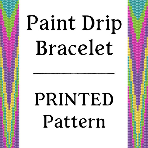 Paint Drip Bracelet PRINTED Pattern